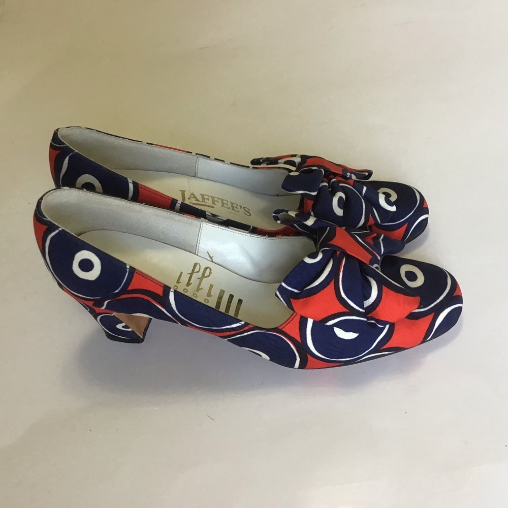 Vintage 1950’s/60’s JAFFEE’S Mijji Pumps, Red, white & blue! - Picture 9 of 14